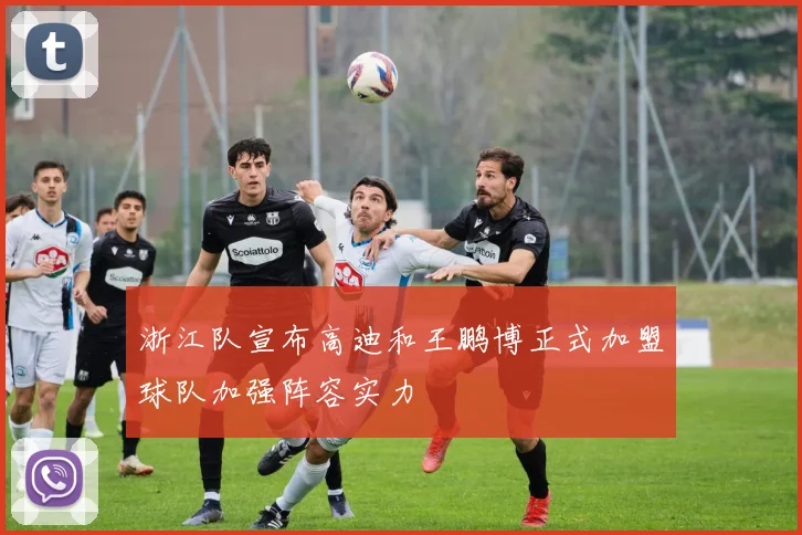 浙江队宣布高迪和王鹏博正式加盟球队加强阵容实力